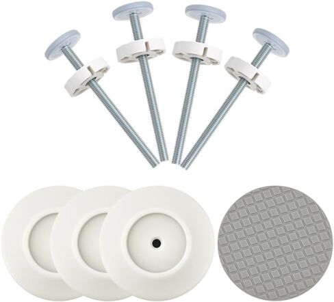 Baby Gate Extender Extention for Baby Gate Replacement Parts of Baby Safety Gates with 4 Pack Threaded Spindle Rods M8 (8MM) and 4 Pack Wall Protector in Saudi Arabia