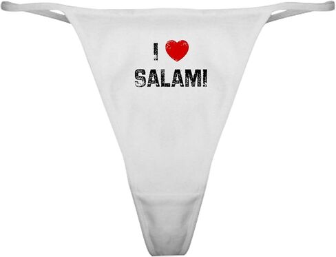 CafePress I * Salami Classic Thong Underwear, Womens Panties in Saudi Arabia