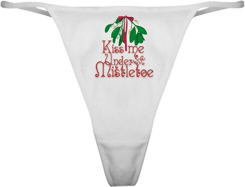 CafePress Mistletoe Classic Thong Underwear, Womens Panties in Saudi Arabia
