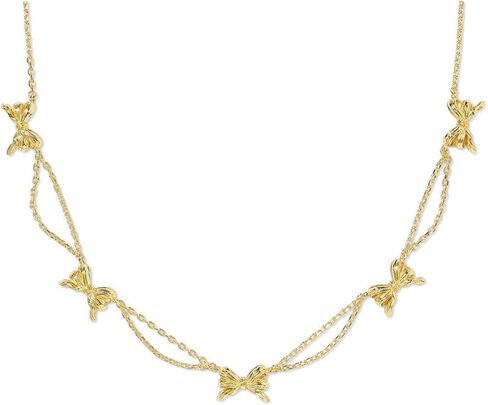 Kendra Scott Womens Bow Strand Necklace Gold One Size, in Saudi Arabia
