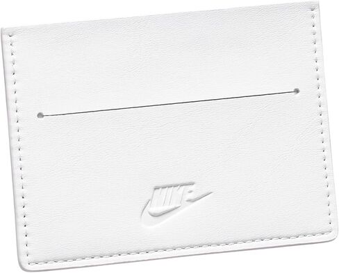 Nike Air Force 1 Slim Card Wallet – Sneaker-Inspired Compact Design with Logo Detail for Cards, Cash, and Everyday Use (White, One Size) in Kuwait