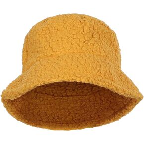 Women Cosplay Costume Yellow Bucket Hat Sherpa Fleece Halloween in Saudi Arabia