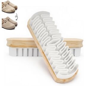 فرشاة أحذية مطاطية، قطعتان من فرشاة الجلد السويدي - مزيل البقع، بدون ضرر | تصميم محمول ومُحسّن وممتص للغبار من جلد الغزال والنوبوك والجلد in Kuwait