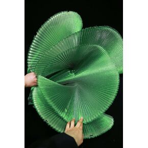 زخارف دانتيل مكشكشة بطول 1 ياردة، زخرفة قماش دانتيل مطوي، قماش أورجانزا مكشكش من الشيفون والتول وحواف دانتيل مكشكشة لخياطة حقيبة الملابس وتزيين الملابس (أبيض) in Kuwait