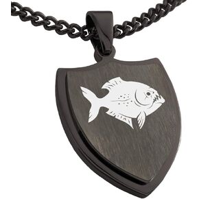 Stainless Steel Animals Shield Pendant Necklace in Saudi Arabia