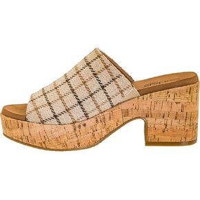 Corkys Footwear Totally Buggin Heeled Sandal - With A 3.25-Inch heel And 1-Inch platform, Chunky Heel, Slip-on Comfort, EVA Insole, and a Stylish Raffia Outsole in Kuwait