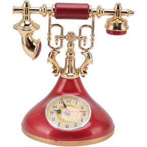 Vintage Telephone Clock Alarm Clock Vintage Old Telephone Table Clock Antique Model Rotary (YF020 2) in Kuwait