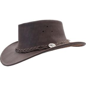 1035 Full Grain - Australian Cattle Leather Cowboy Hat - Foldable, Lightweight, Durable, Water Resistant in Saudi Arabia