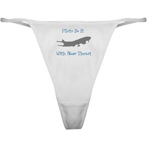 CafePress Pilots Do It With More Thrust Classic Thong Underwear, Womens Panties in Saudi Arabia