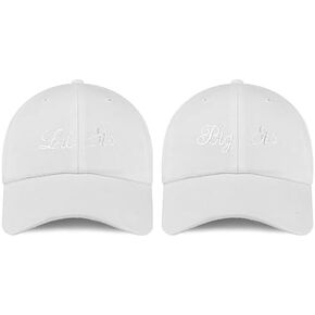 Trendy Apparel Shop Youth Size Lil Sis and Big Sis Embroidered Cotton 2 Pc Cap Set in Saudi Arabia