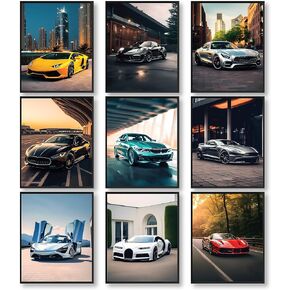 97 Decor Classic Muscle Car Posters for Boys Room - American Muscle Car Poster, Car Pictures Wall Decor, Muscle Car Wall Art, Vintage Muscle Cars Prints for Home Bedroom Decorations (8x10 UNFRAMED) in Kuwait