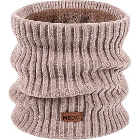 وشاح شتوي MSDC للنساء لتدفئة الرقبة من صوف الشنيل لتغطية قناع الوجه لهدايا الطقس البارد in Kuwait