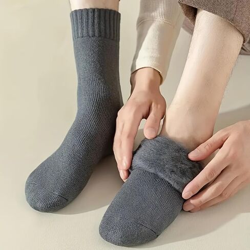 3 Pairs Warm Thermal Socks for Women & Men Winter Ski Thick Boot Insulated Socks for Cold Weather Gift for Husbands, Fathers or Boyfriends in Saudi Arabia