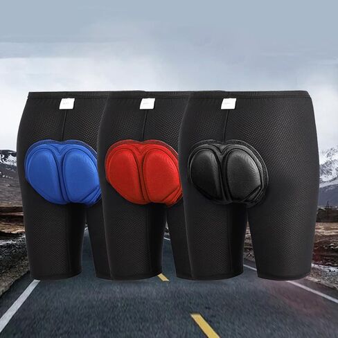 1Pcs Cycling Underwear Men's 3D Padded Bike Shorts Cycling Underwear, Anti-Slip Padded Bike Shorts for Men, Biking Undershorts Breathable Ergonomic Design in Saudi Arabia