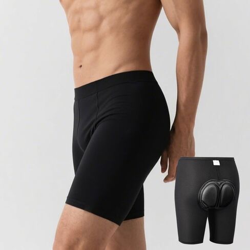 1Pcs Cycling Underwear Men's 3D Padded Bike Shorts Cycling Underwear, Anti-Slip Padded Bike Shorts for Men, Biking Undershorts Breathable Ergonomic Design in Saudi Arabia