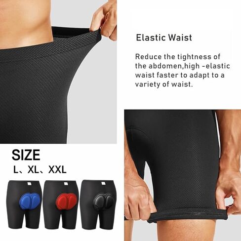 1Pcs Cycling Underwear Men's 3D Padded Bike Shorts Cycling Underwear, Anti-Slip Padded Bike Shorts for Men, Biking Undershorts Breathable Ergonomic Design in Saudi Arabia