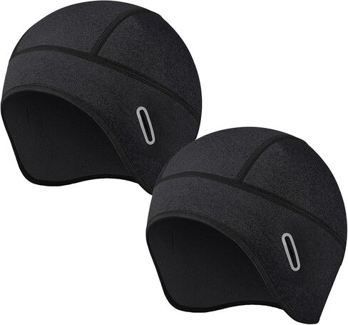 JenPen 4 Pack Winter Skull Caps Helmet Liner with Glasses Holes for Men Women, Warm Cycling Helmet Liner, Thermal Hat Beanie in Saudi Arabia