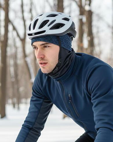 Zylioo XXL Cycling Beanie Hat for Men Women Extra Large Warm Fleece Skull Cap for Big Heads Winter Thermal Hat Stretchy in Saudi Arabia