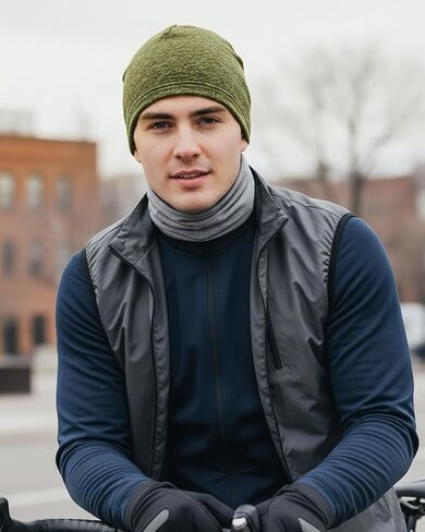 Zylioo XXL Cycling Beanie Hat for Men Women Extra Large Warm Fleece Skull Cap for Big Heads Winter Thermal Hat Stretchy in Saudi Arabia