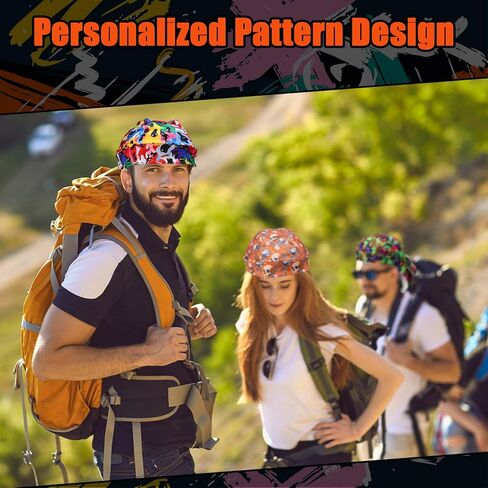 JaGely 16 Pack Do Rag Caps for Women Christmas Beanie Satin Durag Oversized Bandana Chemo Cap Cancer Headwear Helmet Liner Wicking Skull Rag Head Wraps for Men Women Xmas Multicolor in Saudi Arabia