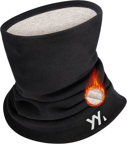 Winter Neck Gaiter Warmer, Soft Modal-Wool Fleece Face Cover, Windproof Face Mask for Men Women in Saudi Arabia