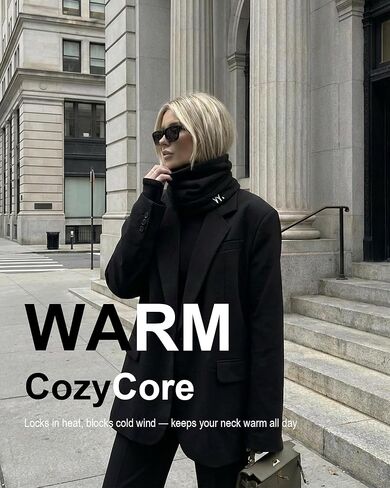 Winter Neck Gaiter Warmer, Soft Modal-Wool Fleece Face Cover, Windproof Face Mask for Men Women in Saudi Arabia