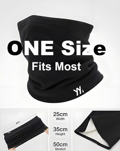 Winter Neck Gaiter Warmer, Soft Modal-Wool Fleece Face Cover, Windproof Face Mask for Men Women in Saudi Arabia
