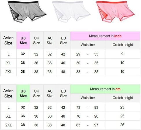 See Through Underpants Bulge Ice Silk Comfortable Lingerie Intimates Transparent Boxers Low-Waist Men's(L,Black) in Saudi Arabia