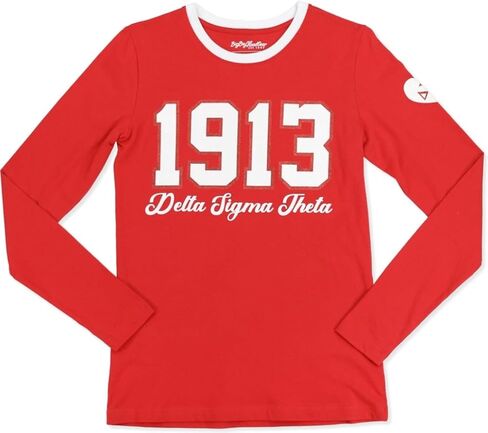 تي شيرت Big Boy Delta Sigma/Σ Theta Divine 9 S4 بأكمام طويلة [أحمر] - ID#43459-143-208-0-0 in Kuwait