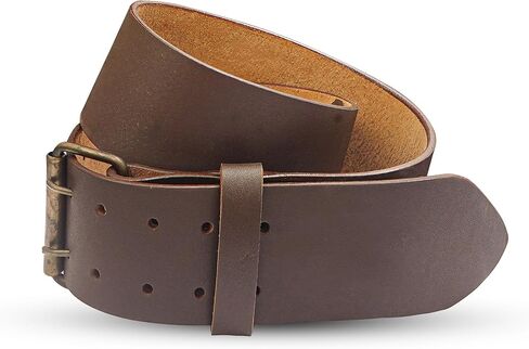 EZE Leather Kilt Belt-Heavy-Duty 2.5" Thick Genuine Plain Black and Brown Adjustable Fit-Rugged Appeal (Prong/Pin closure) in Saudi Arabia