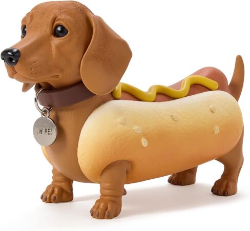 JW PEI Women's Dachshund Hot Dog Bag - Brown/Yellow in Saudi Arabia