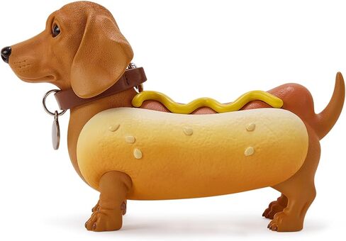 JW PEI Women's Dachshund Hot Dog Bag - Brown/Yellow in Saudi Arabia