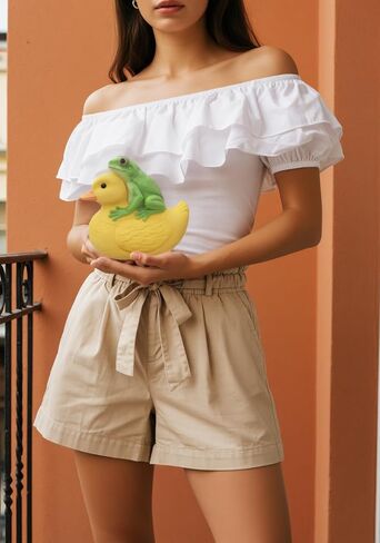 JW PEI Women's Frog and Duck Bag - Green/Yellow in Saudi Arabia