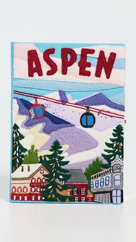 Olympia Le-Tan Women's Aspen Light Blue Book Clutch in Saudi Arabia