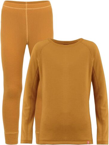 Wooly Unisex Kids 100% Merino Wool Base Layer Set Thermal Underwear Sets for Girls and Boys in Saudi Arabia