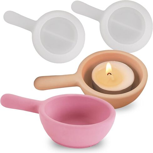 Wehous 2PCS Knot Shape Tealight Holder Mold, Unique 3D Candle Holder Silicone Resin Mold, Cylinder Jewelry Holder Container Storage Mold for Epoxy Resin Concrete Art Craft Home Xmas Decor in Saudi Arabia