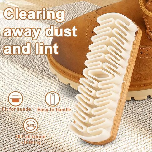 2Pcs Rubber Shoe Brush,Suede Brush for Shoes,Suede Shoe Brush Enhanced Dust-Absorbing Texture Design for Cleaning Shoes,Bags and Jacket in Saudi Arabia