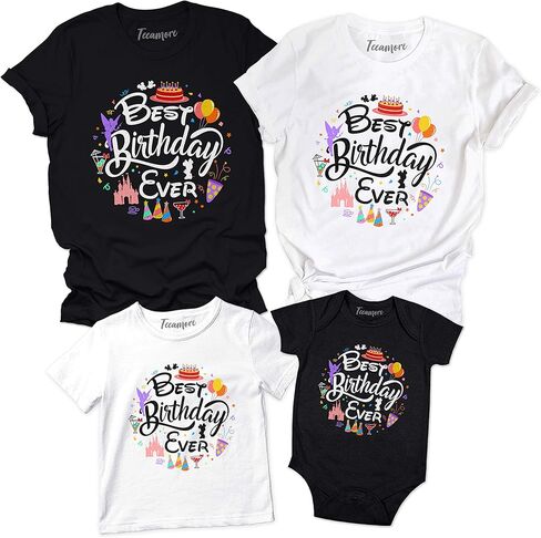Best Birthday Ever Shirt Family Birthday Vacation Tee Matching Mom Dad Kid Outfit in Saudi Arabia