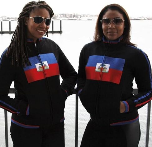 سترة CARIBBEAN APPAREL للسيدات بعلم هايتي - ملابس خارجية أنيقة بفخر هايتي - الراحة والمتانة - مثالية للارتداء اليومي والاحتفالات - أظهر تراثك (أسود، 2XL) in Saudi Arabia