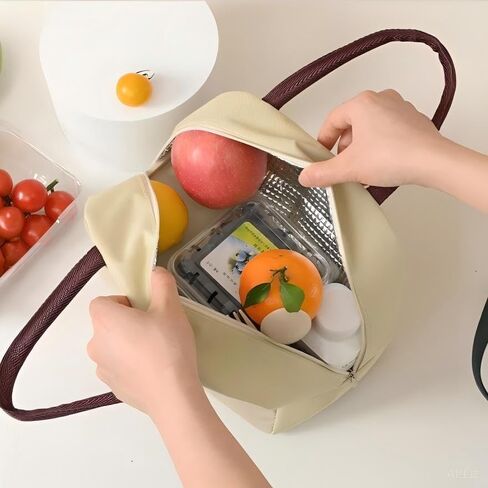 Solid Color Insulated Lunch Bag for Women Men Large Lunch Box Container Reusable Leakproof Tote for Work, School,Lunch Bag for Chlidren in Saudi Arabia