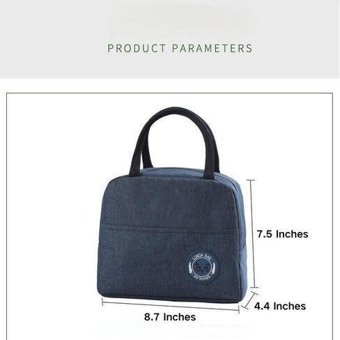Solid Color Insulated Lunch Bag for Women Men Large Lunch Box Container Reusable Leakproof Tote for Work, School,Lunch Bag for Chlidren in Saudi Arabia