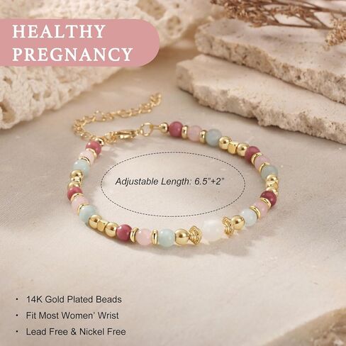 Healthy Pregnancy Bracelet for Mother New Mom, Pregnancy Gifts for Expecting Mom in Kuwait