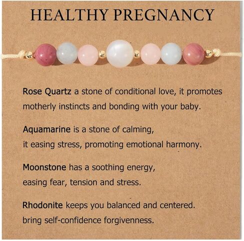Healthy Pregnancy Bracelet for Mother New Mom, Pregnancy Gifts for Expecting Mom in Kuwait