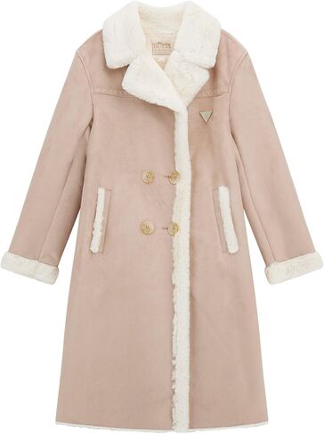 GUESS girls Long Sleeve Shearling Coat in Saudi Arabia