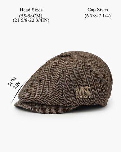 Hat Men's Winter New Warm and Thickened Big Headband Retro Painter Hat Beret Hat Duck Tongue Hat Women's Trend in Saudi Arabia