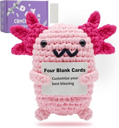 Auoinge Crochet Kit for Beginners, Cute Penguin Crochet Stater Kit with Step-by-Step Video Tutorials for Adults Kids Crochet Animals Knitting Kit with Enough Yarn in Saudi Arabia