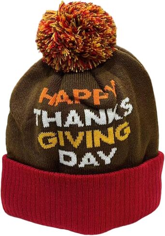 Thanksgiving Hat for Women Cute Turkey Knitted Hats Costume Dress Up Accessories Fall Party Supplies Cosplay in Saudi Arabia