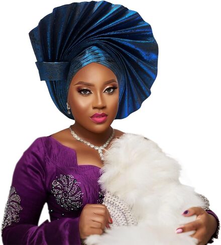 قبعة عمامة أفريقية للسيدات، قبعة صغيرة ملفوفة على شكل عمامة أفريقية، غطاء للرأس من الكريستال الملتوي للنساء in Kuwait