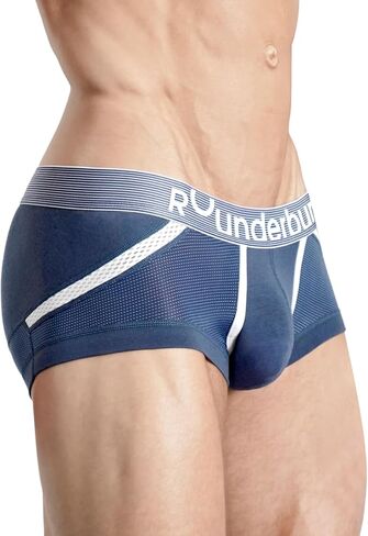 Rounderbum Men’s Anatomic Tech Mini Trunk – Anatomically Contoured Pouch, Soft Cotton Stretch, Low-Rise Fit in Saudi Arabia