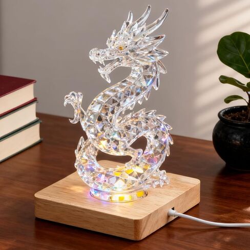 قاعدة عرض LED خشبية مكونة من قطعتين - حامل مضاء لفن الكريستال (قطر 2.5 بوصة) - ديكور المنزل/المكتب/الهدايا - ضوء أبيض in Kuwait